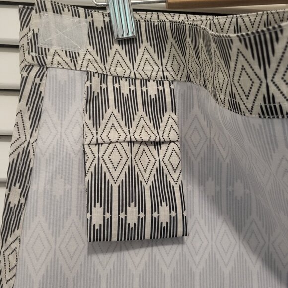 RipSkirt Hawaii Skirt size XL cream tan beige black West End print lengt… - Picture 11 of 12